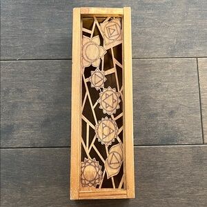 Wooden Chakra Symbol Box